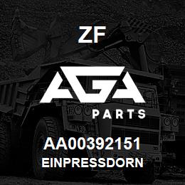 AA00392151 ZF EINPRESSDORN | AGA Parts