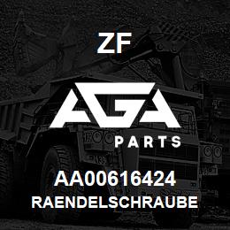 AA00616424 ZF RAENDELSCHRAUBE | AGA Parts