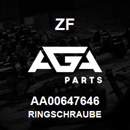 AA00647646 ZF RINGSCHRAUBE | AGA Parts