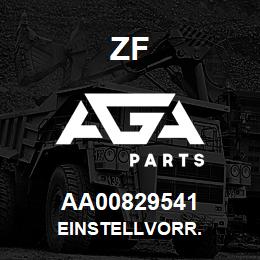 AA00829541 ZF EINSTELLVORR. | AGA Parts