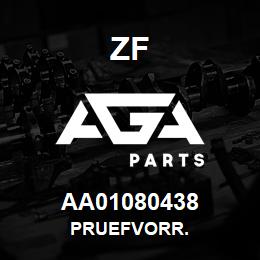 AA01080438 ZF PRUEFVORR. | AGA Parts