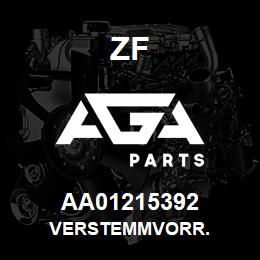 AA01215392 ZF VERSTEMMVORR. | AGA Parts